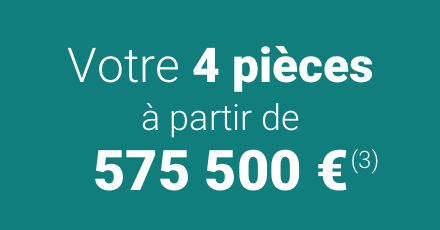 Votre 4 pièces à partir de 575 500 €