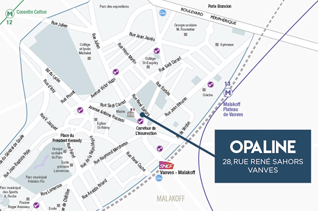 Opaline 28 rue René Sahors Vanves