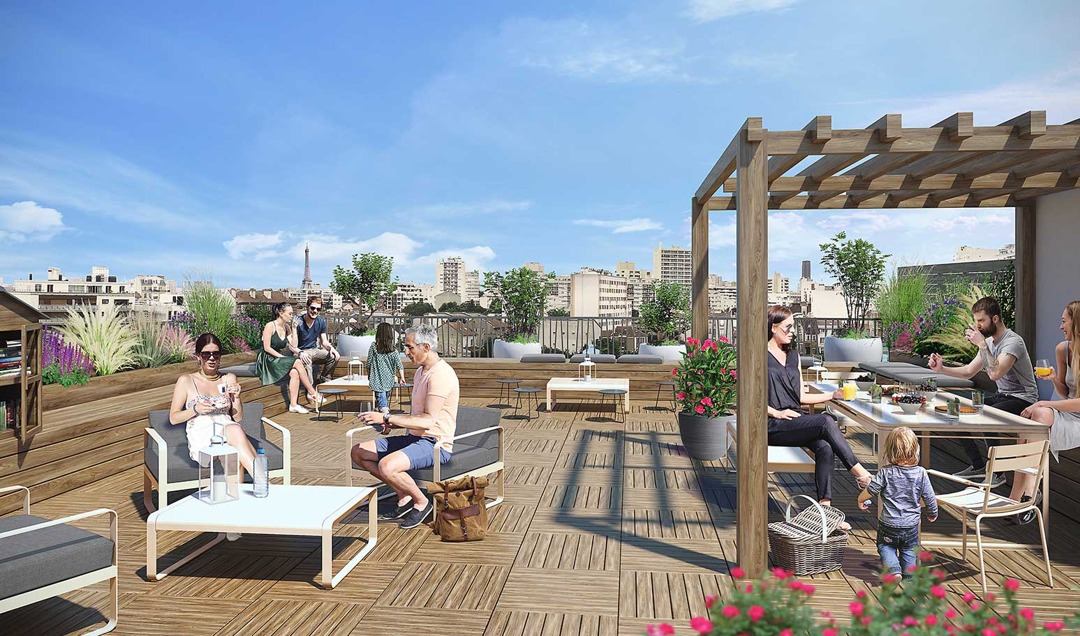 Terrasse partagée