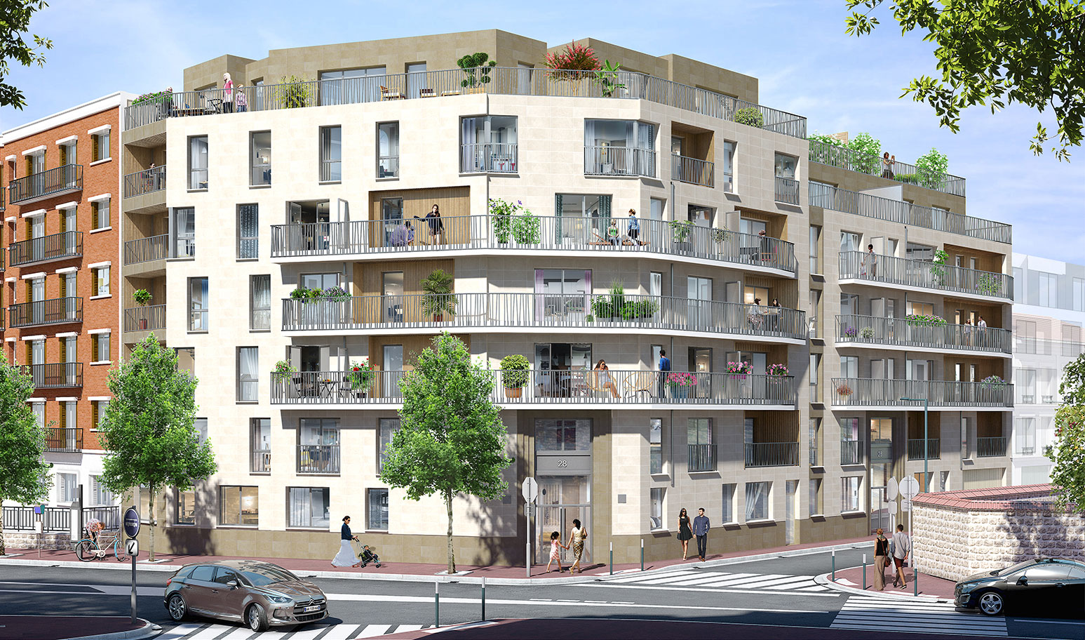Terrasse partagée